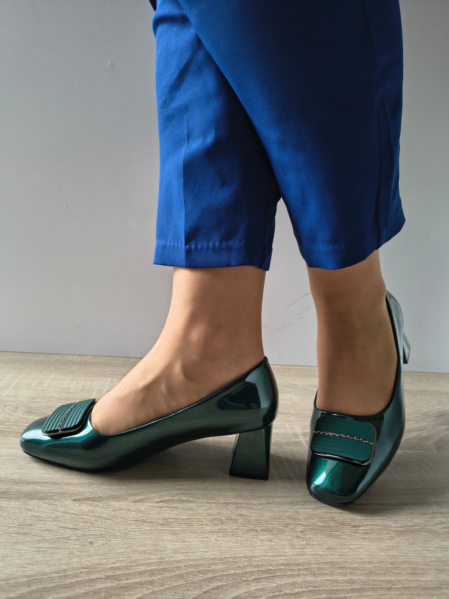 PANTOFI ELEGANTI DAMA FORMAZIONE TP2377-6 VERDE LAC