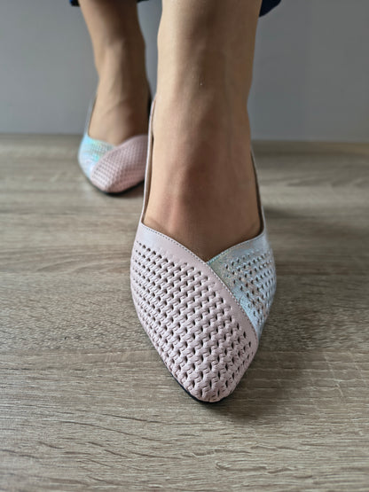 SANDALE ELEGANTE DAMA DOGATI 049 882-1 ROZ + ARGINTIU