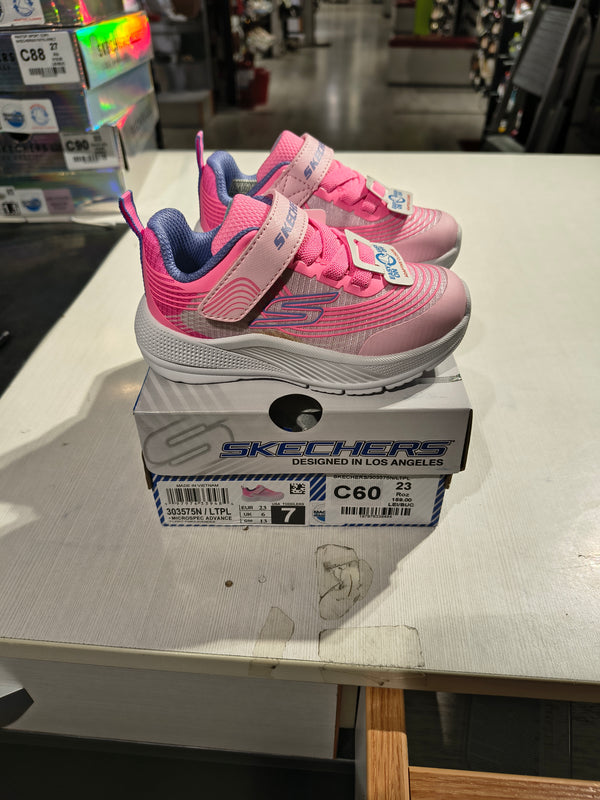 PANTOFI SPORT COPII SKECHERS 303575N LTPL ROZ - imagine 4