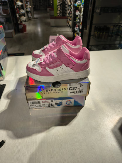 PANTOFI SPORT COPII SKECHERS 310241L PKW ALB +  ROZ