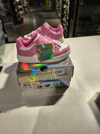 PANTOFI SPORT COPII SKECHERS 310241L PKW ALB +  ROZ