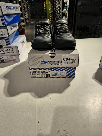 PANTOFI SPORT COPII SKECHERS 403926L BKSL NEGRU + GRI