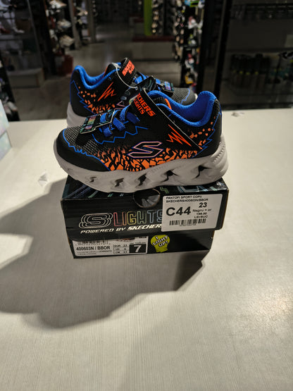 PANTOFI SPORT COPII SKECHERS 400603N BBOR NEGRU + ORANGE