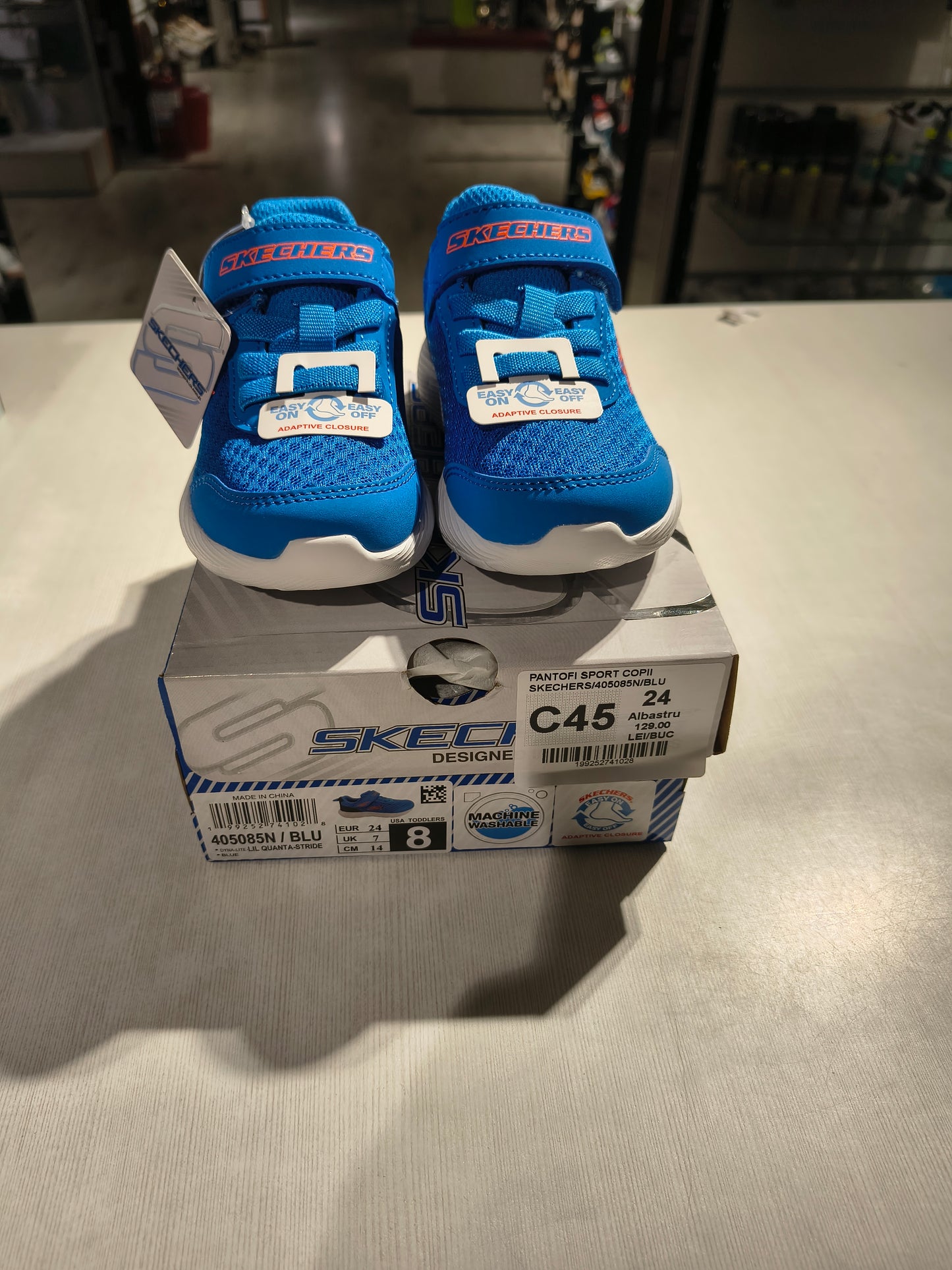PANTOFI SPORT COPII SKECHERS 405085N BLU ALBASTRU