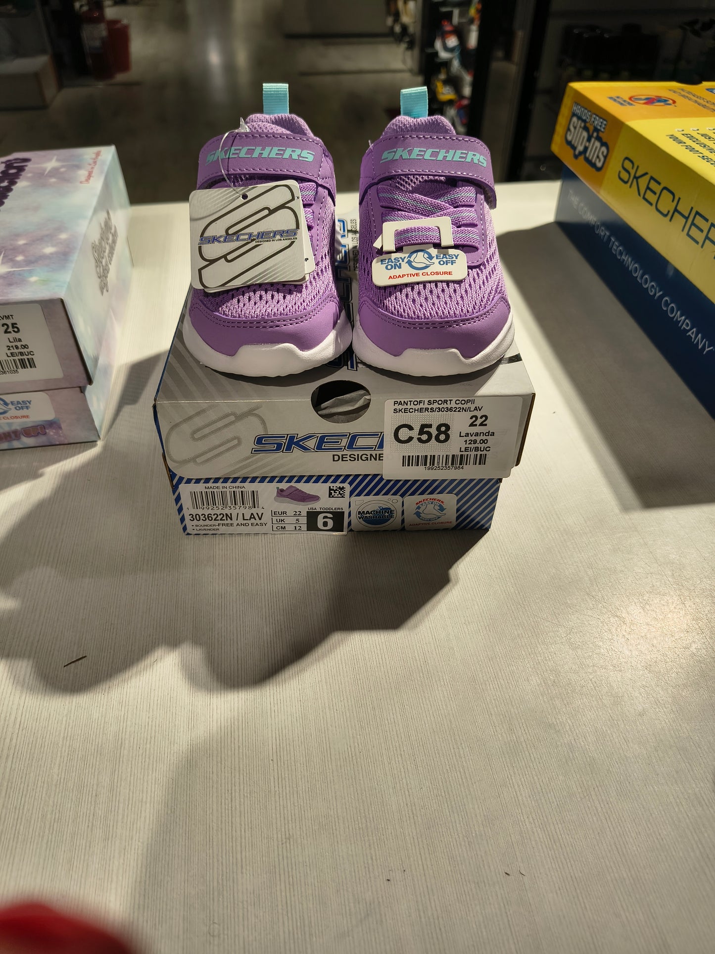 PANTOFI SPORT COPII SKECHERS 303622N LAV LAVANDA