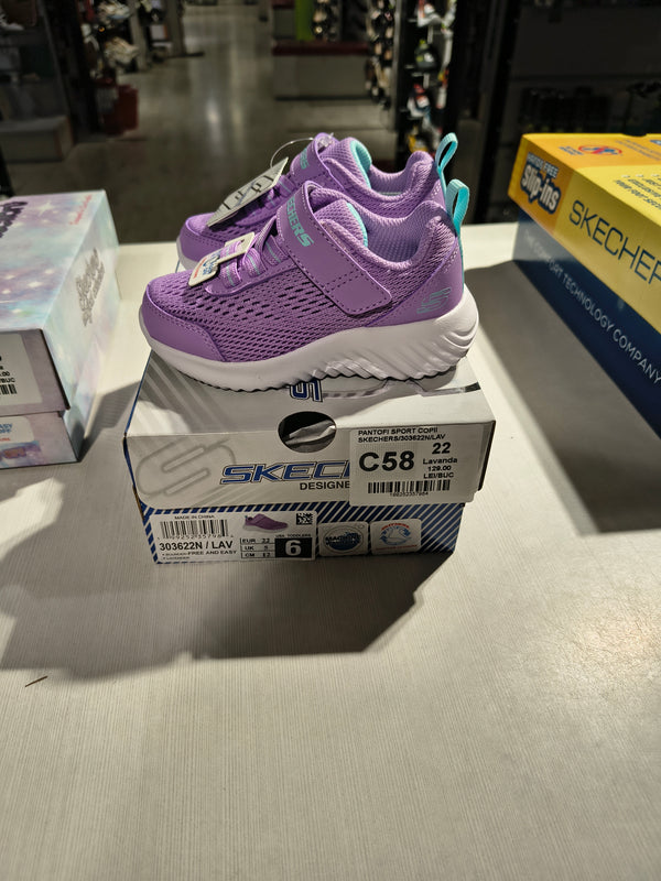PANTOFI SPORT COPII SKECHERS 303622N LAV LAVANDA - imagine 3