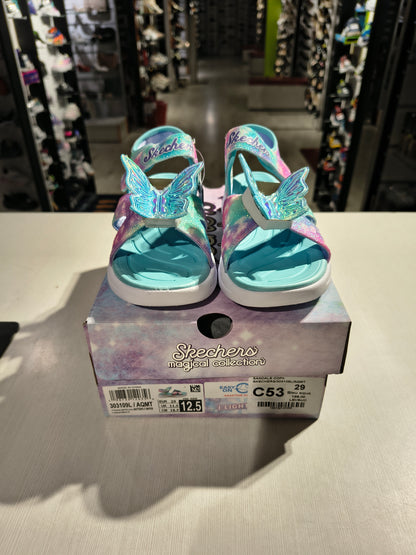 SANDALE COPII SKECHERS 303109L AQMT BLEU AQUA + COMB