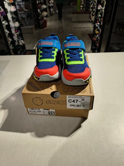 PANTOFI SPORT COPII SKECHERS 407312N NVMT NAVY + COLOR