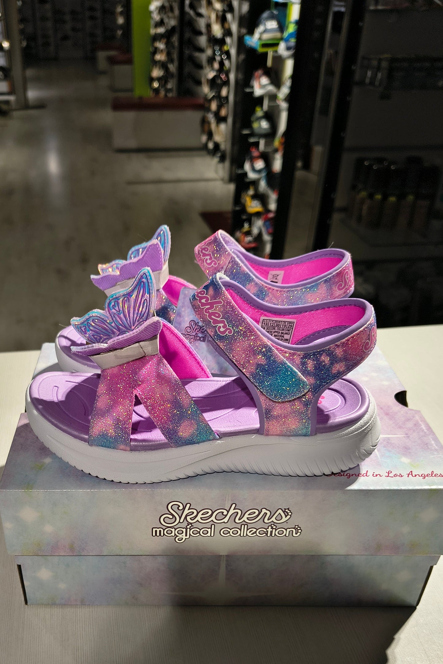 SANDALE COPII SKECHERS 303109L LVMT LAVANDA + COMB