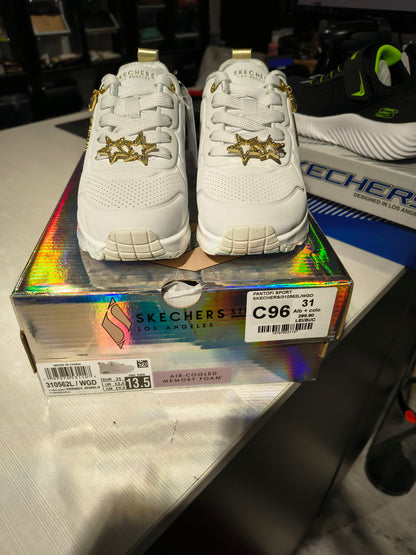 PANTOFI SPORT SKECHERS 310562L WGD ALB + COLOR