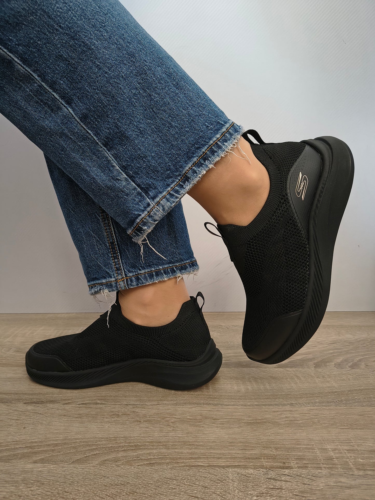 Pantofi Sport Damă Skechers 117734 Bbk Negru - Textil