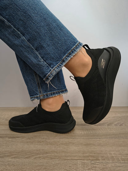 Pantofi Sport Damă Skechers 117734 Bbk Negru - Textil