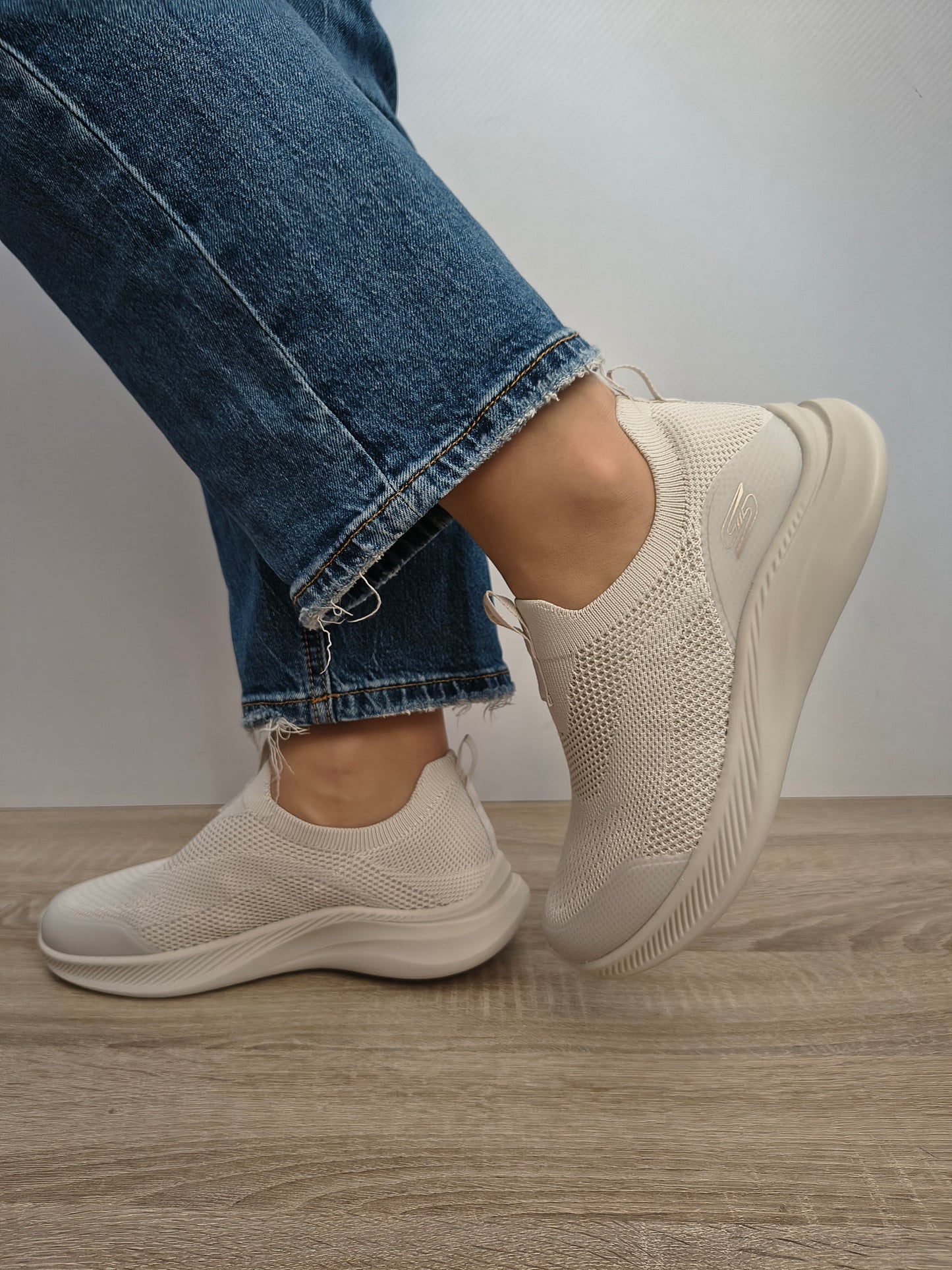 Pantofi Sport Damă Skechers 117734 Ofwt Bej Deschis - Textil