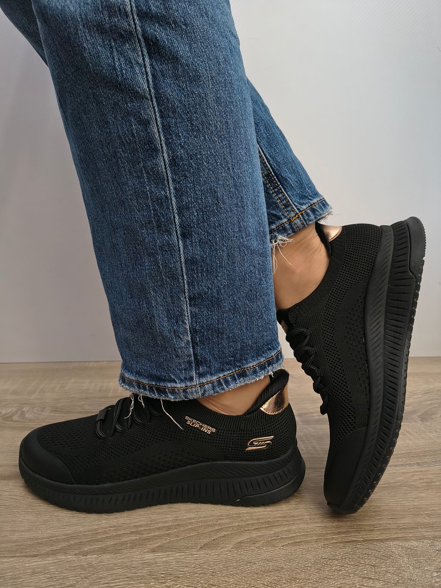 PANTOFI SPORT DAMA SKECHERS 117743 BBK NEGRU