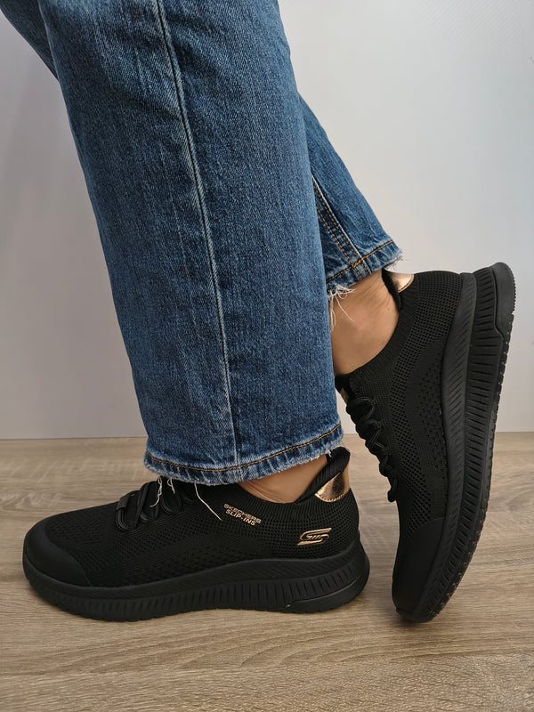 PANTOFI SPORT DAMA SKECHERS 117743 BBK NEGRU - imagine 4