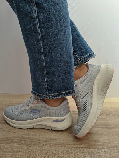 Pantofi Sport Damă Skechers 150051 Lgmt Gri Deschis - Textil