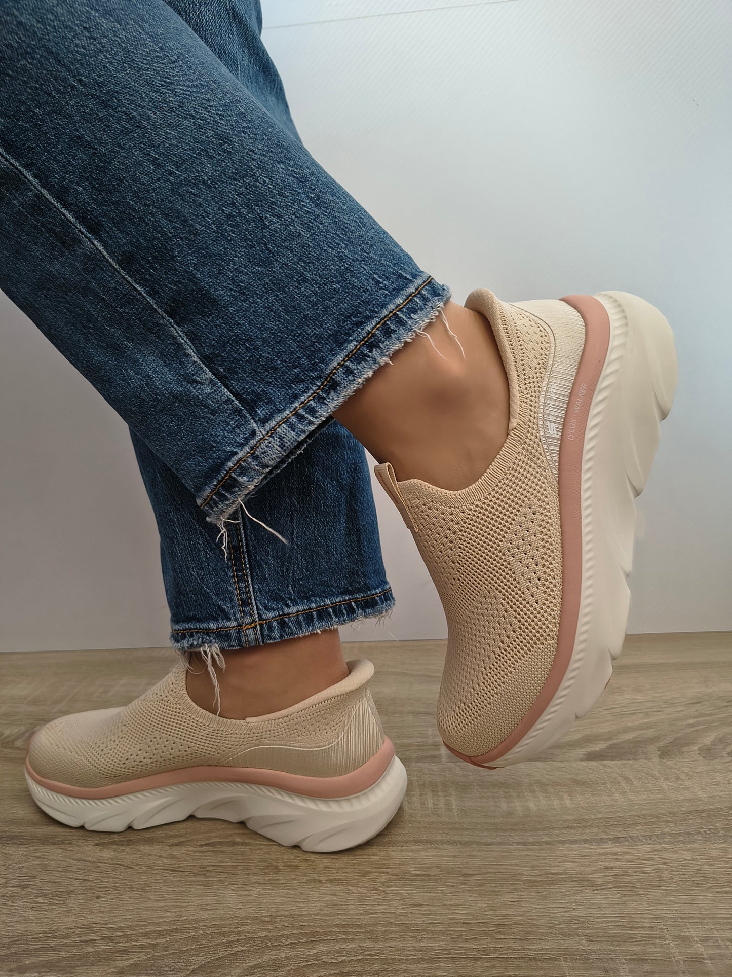 Pantofi Sport Damă Skechers 150391 Nat Natural Bej - Textil