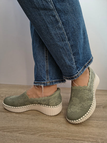PANTOFI CASUAL DAMA SKECHERS 100904 OLV OLIVE