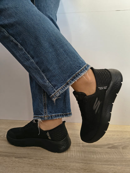 Pantofi Sport Damă Skechers 124836 Bbk Negru - Textil