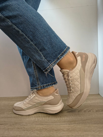 PANTOFI CASUAL DAMA SKECHERS 150404 NTTP NATURAL + TAUPE