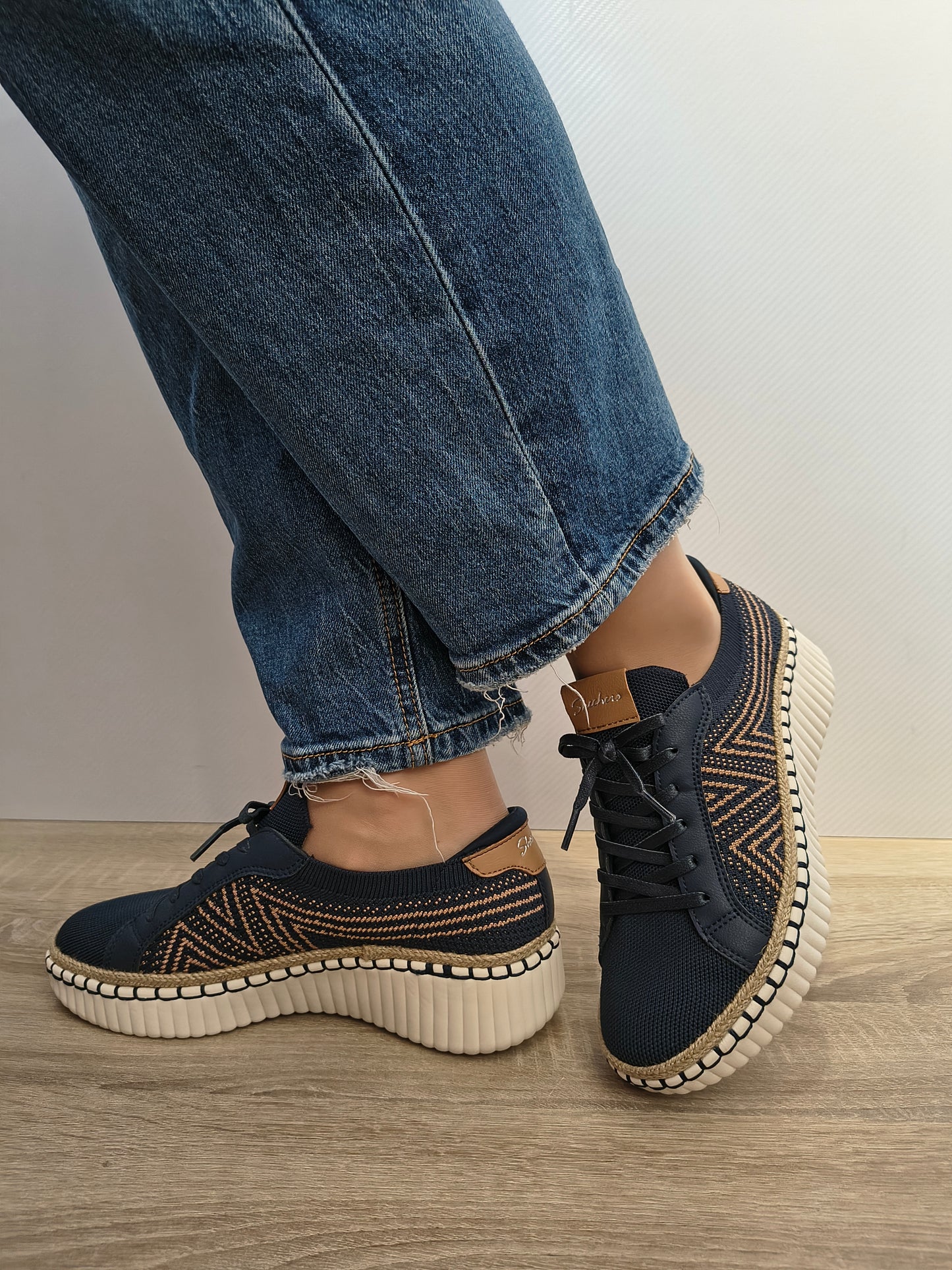 PANTOFI CASUAL DAMĂ SKECHERS 100716 NVY NAVY
