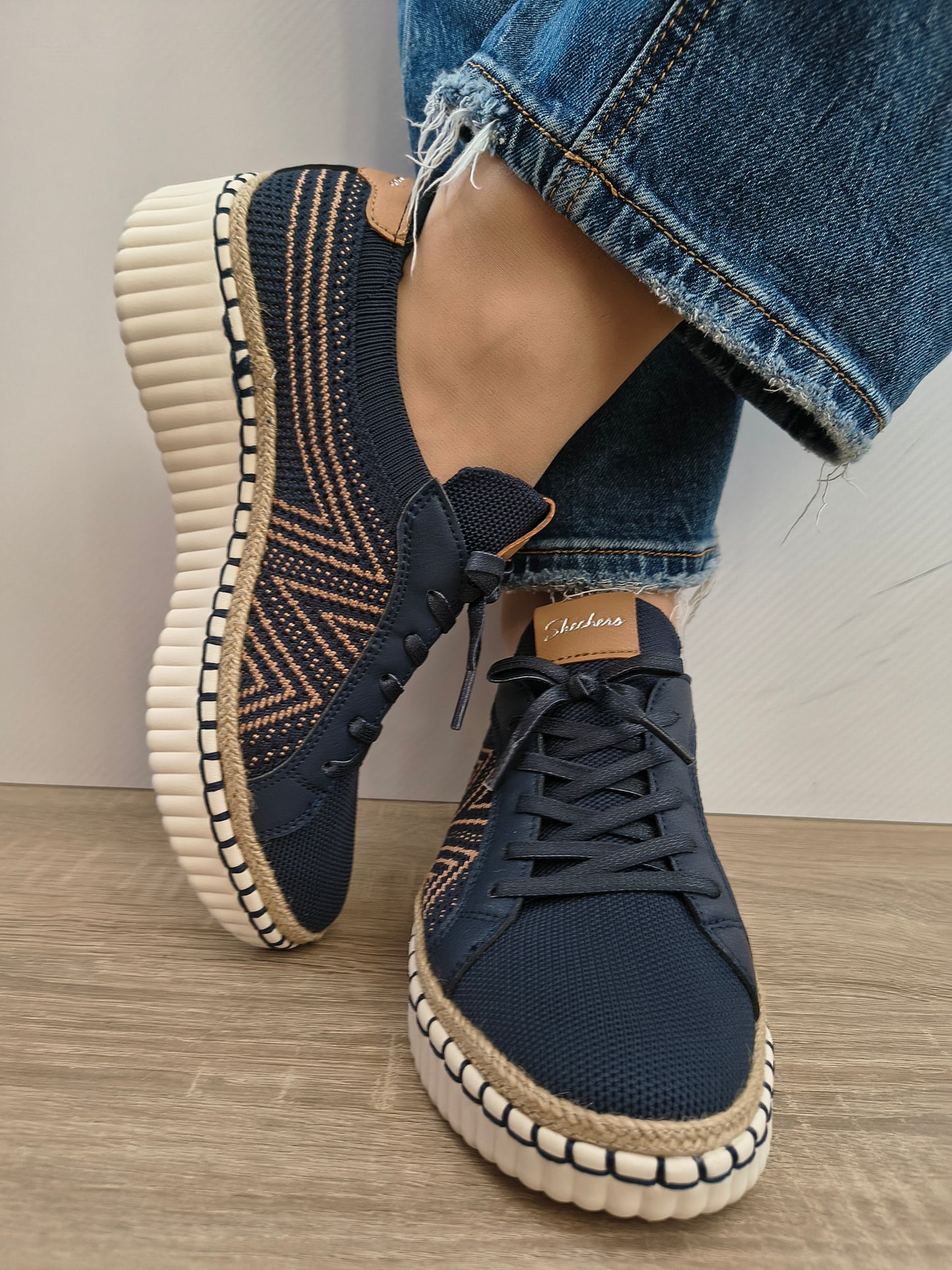 PANTOFI CASUAL DAMĂ SKECHERS 100716 NVY NAVY
