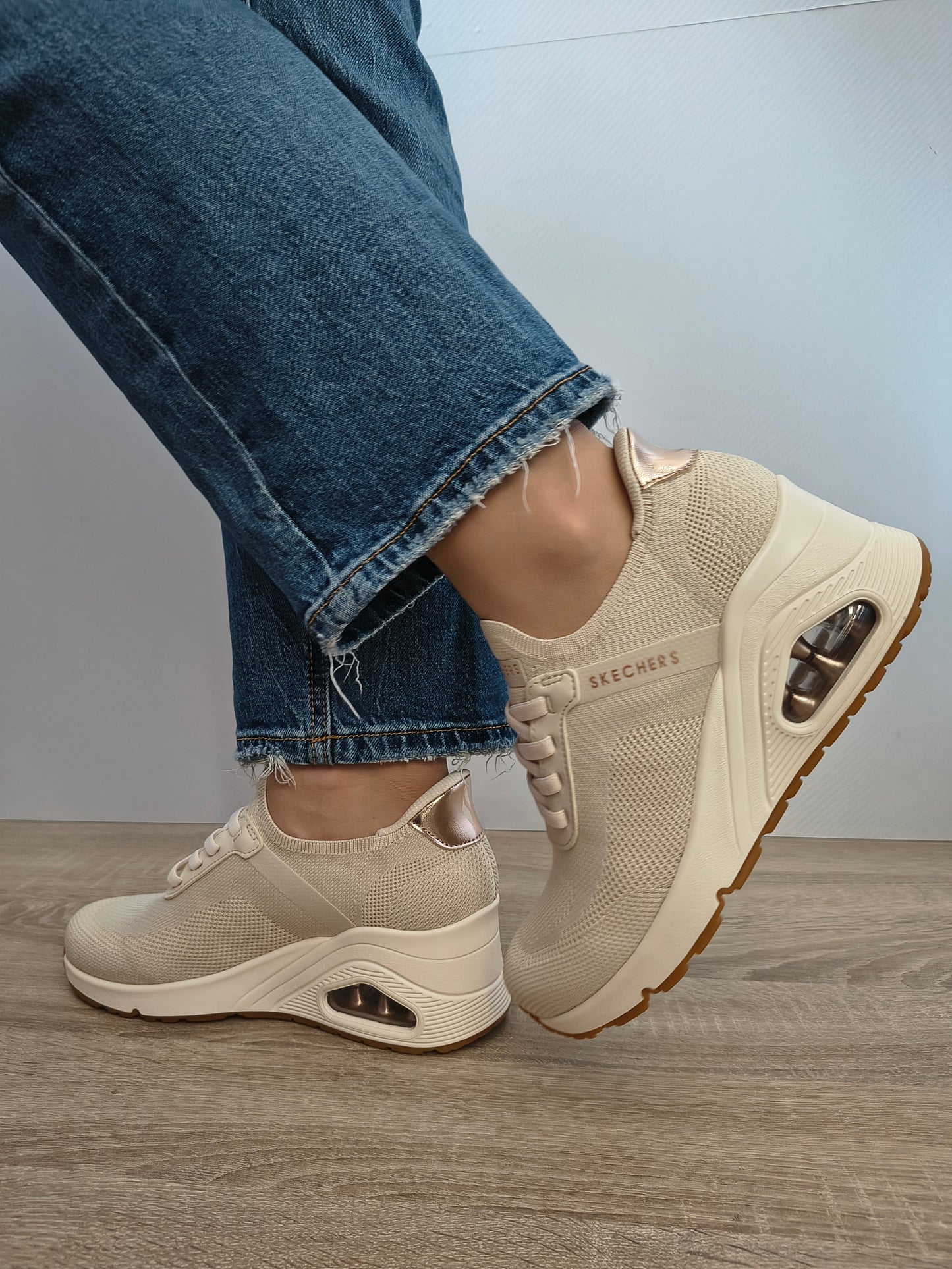 PANTOFI CASUAL DAMA SKECHERS 177531 OFWT OFF WHITE