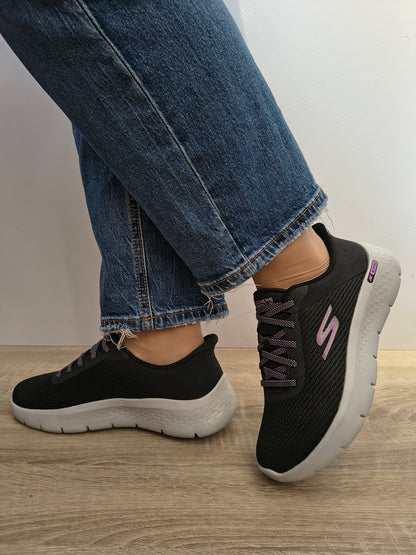 PANTOFI SPORT DAMA SKECHERS 125516 BLK NEGRU/LILA