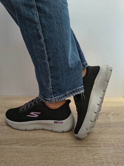 PANTOFI SPORT DAMA SKECHERS 125516 BLK NEGRU/LILA