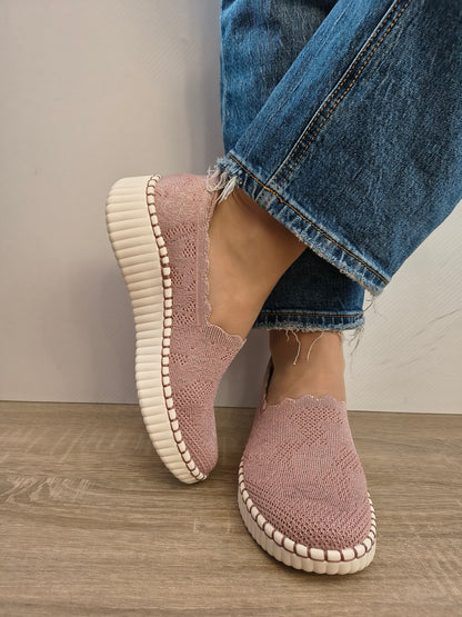 PANTOFI CASUAL DAMA SKECHERS 100904 MVE ROZ MAUVE