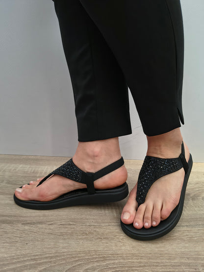 Sandale Casual Damă Skechers 163636 Bbk Negru - Textil
