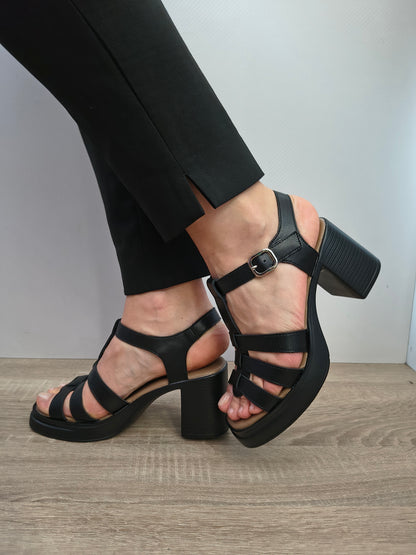 Sandale Casual Damă Formazione TP1007-2 Negru - Piele Naturală