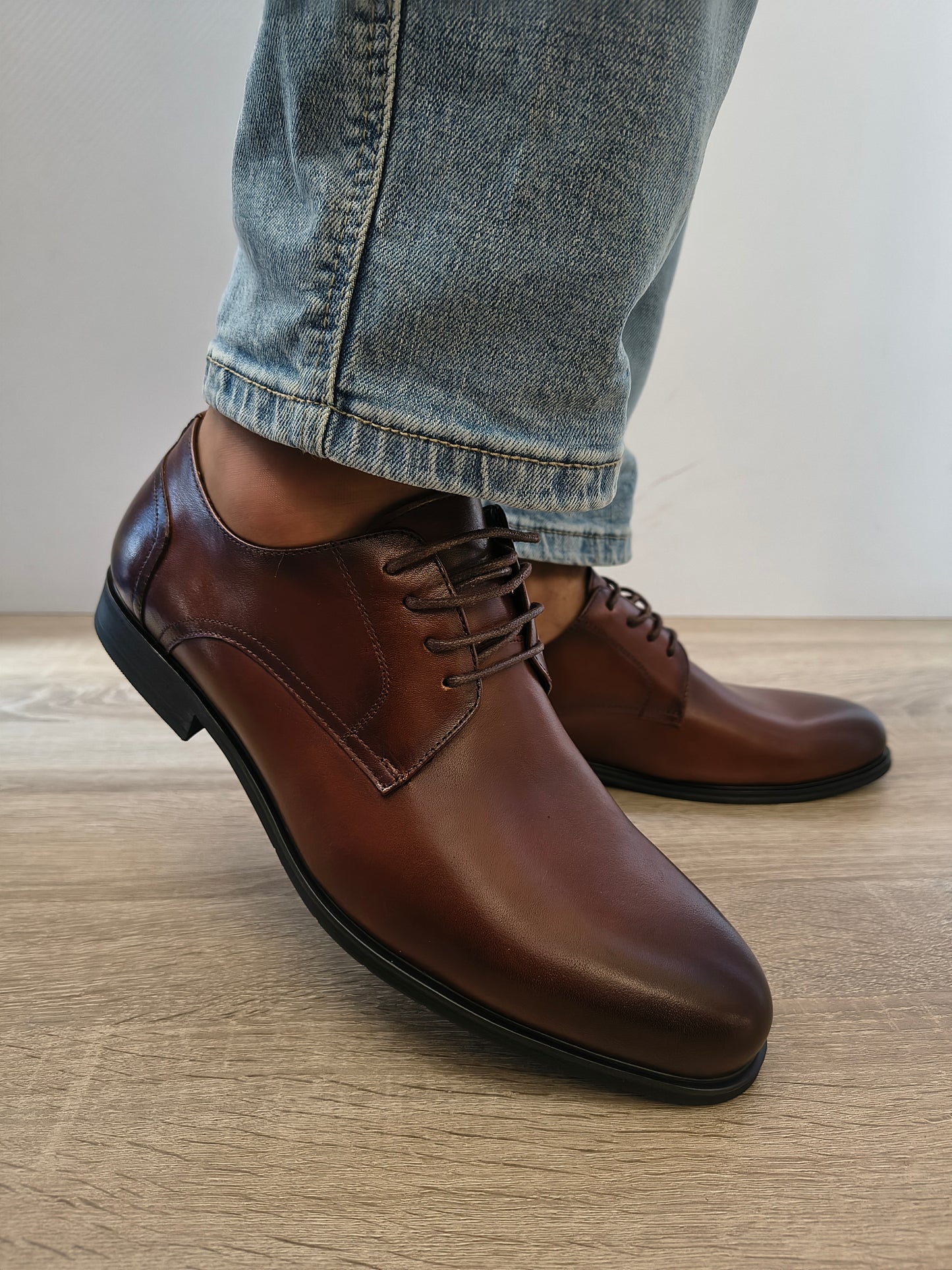 Pantofi Eleganti Bărbați Eldemas F32579121-1 Maro - Piele Naturală
