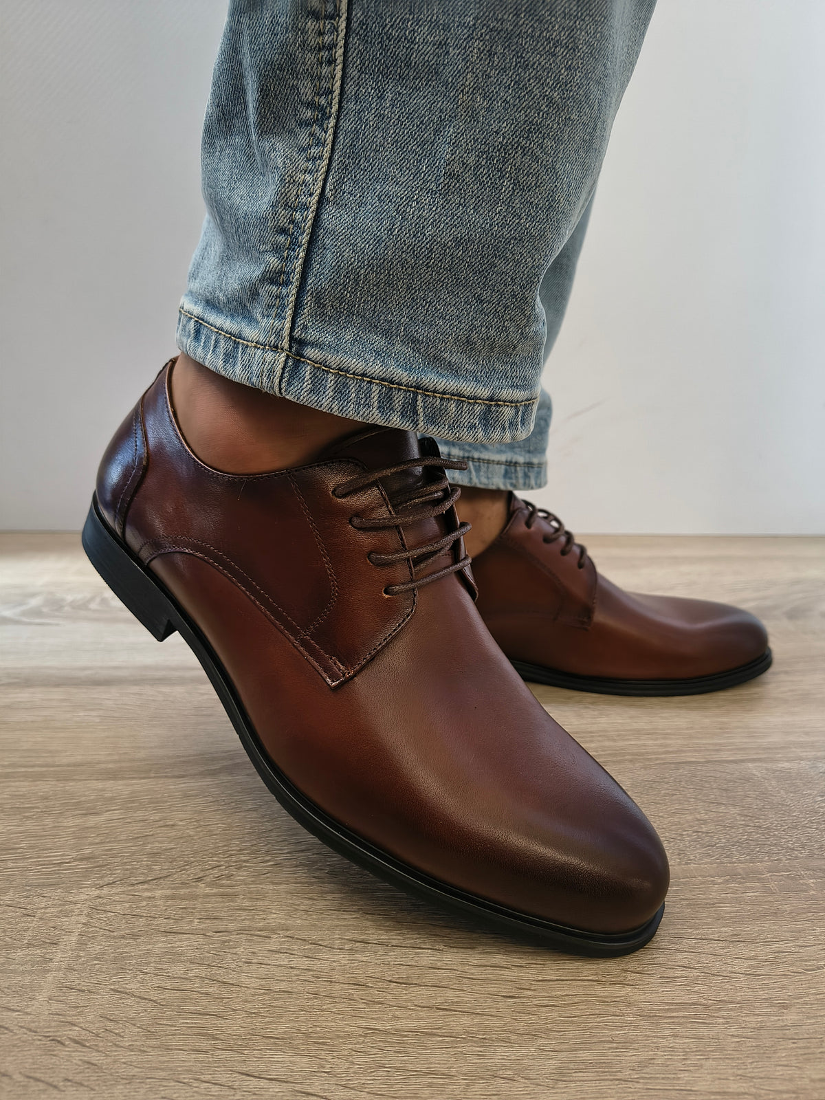 Pantofi Eleganti Bărbați Eldemas F32579121-1 Maro - Piele Naturală - imagine 6