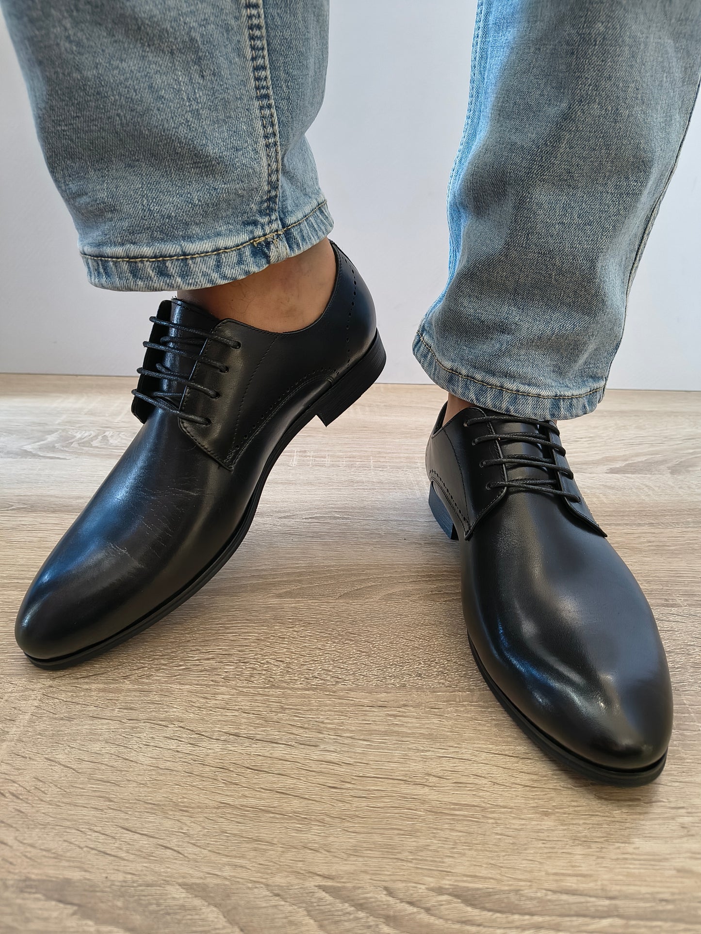 Pantofi Eleganti Bărbați Eldemas F606222-1 Negru - Piele Naturală
