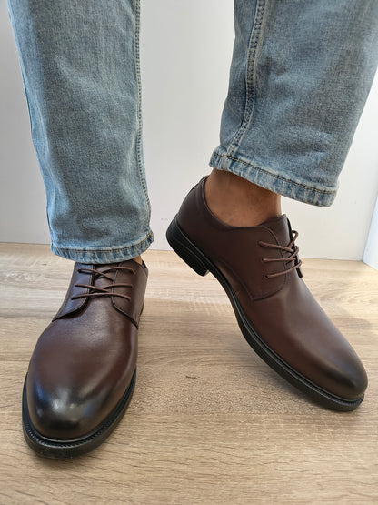 Pantofi Casual Big Bărbați Mels 98919D Maro - Piele Naturală