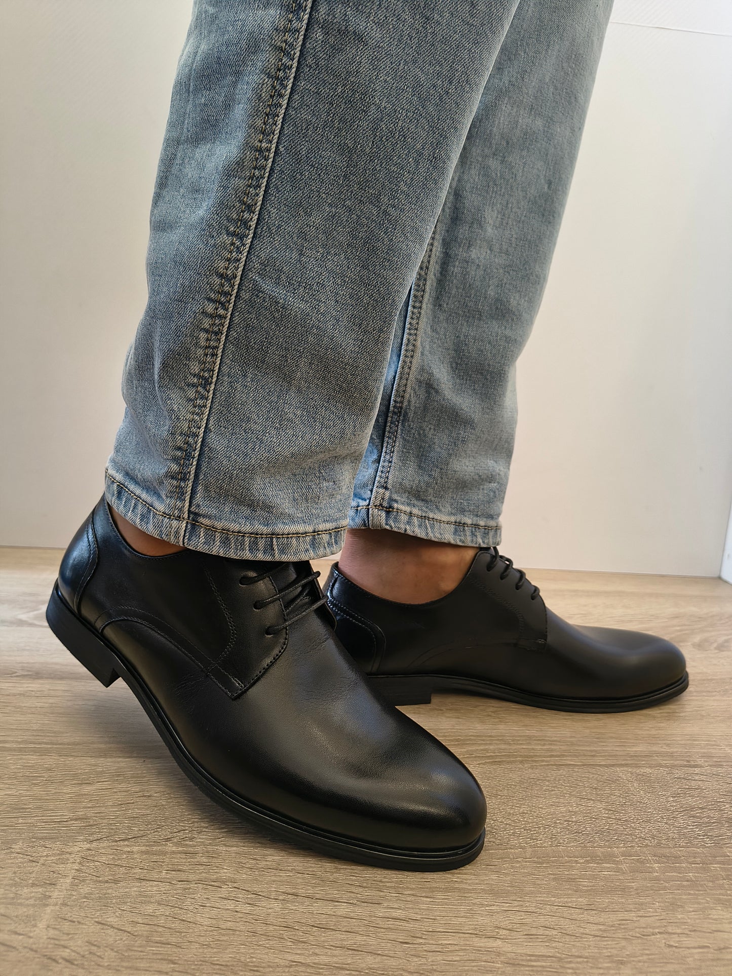 Pantofi Eleganti Bărbați Eldemas F32579121-1 Negru - Piele Naturală