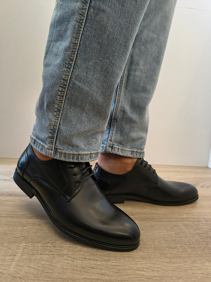 Pantofi Eleganti Bărbați Eldemas F32579121-1 Negru - Piele Naturală