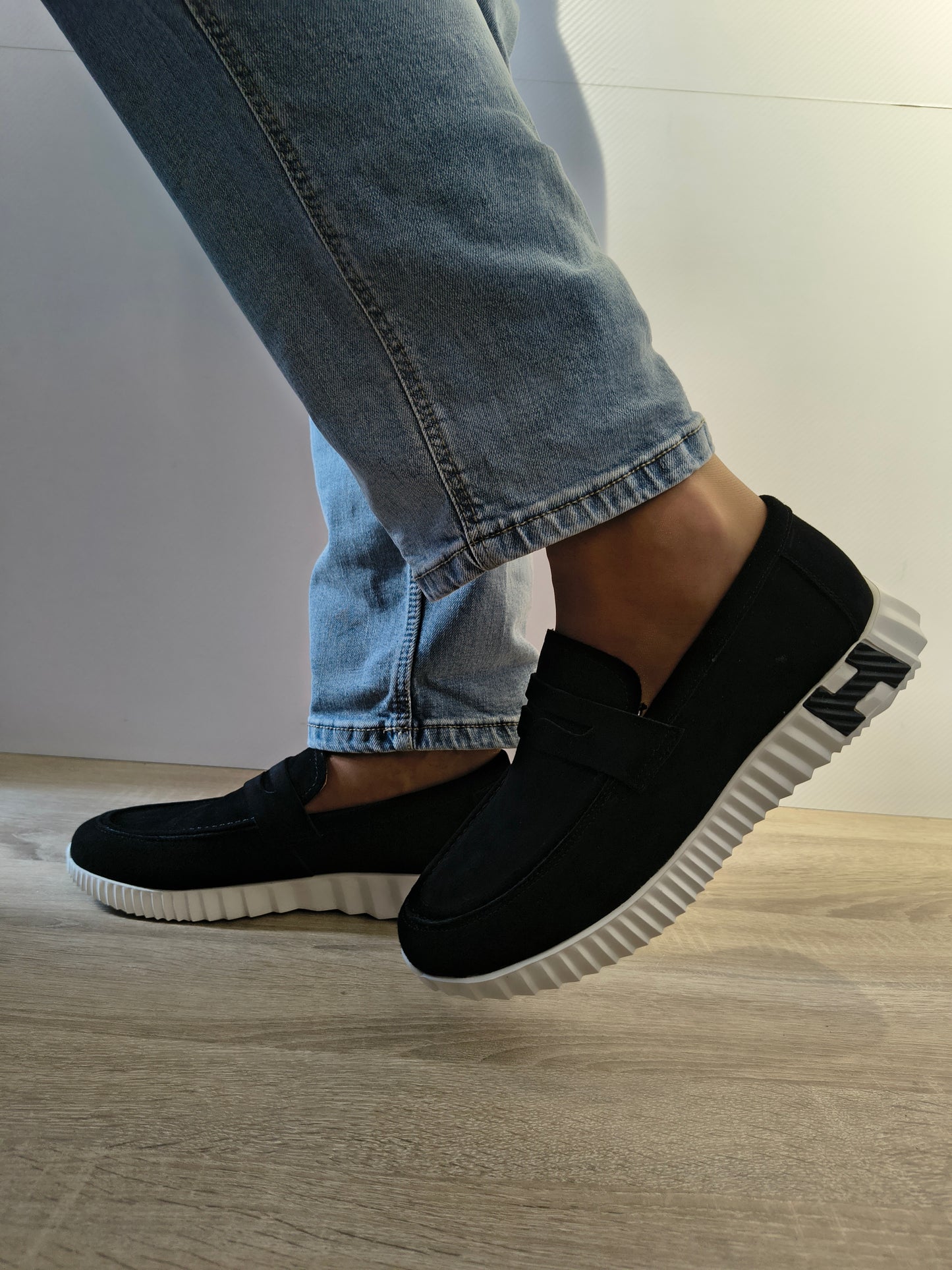 Pantofi Casual Bărbați Franco Gerardo 25860 Negru Velur - Piele Naturală Întoarsă