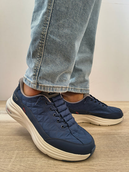Pantofi Casual Bărbați Skechers 232619 Nvgy Navy - Textil + Piele Ecologică