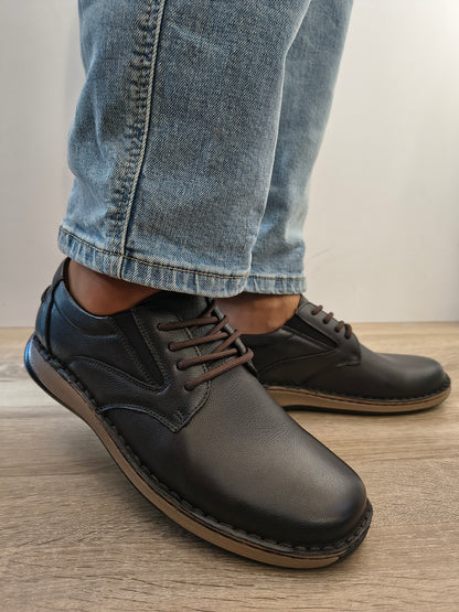 Pantofi Casual Bărbați Otter 80007B C4-N Maro Inchis - Piele Naturală