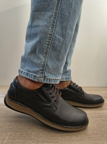 Pantofi Casual Bărbați Otter 80007B C4-N Maro Inchis - Piele Naturală