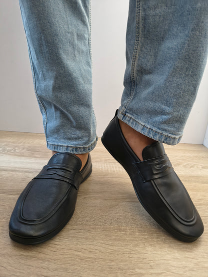 Pantofi Eleganti Bărbați Otter 280001A 01-N Negru - Piele Naturală