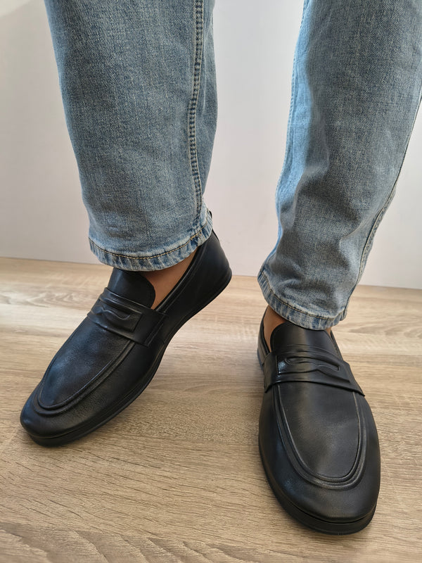 Pantofi Eleganti Bărbați Otter 280001A 01-N Negru - Piele Naturală - imagine 4