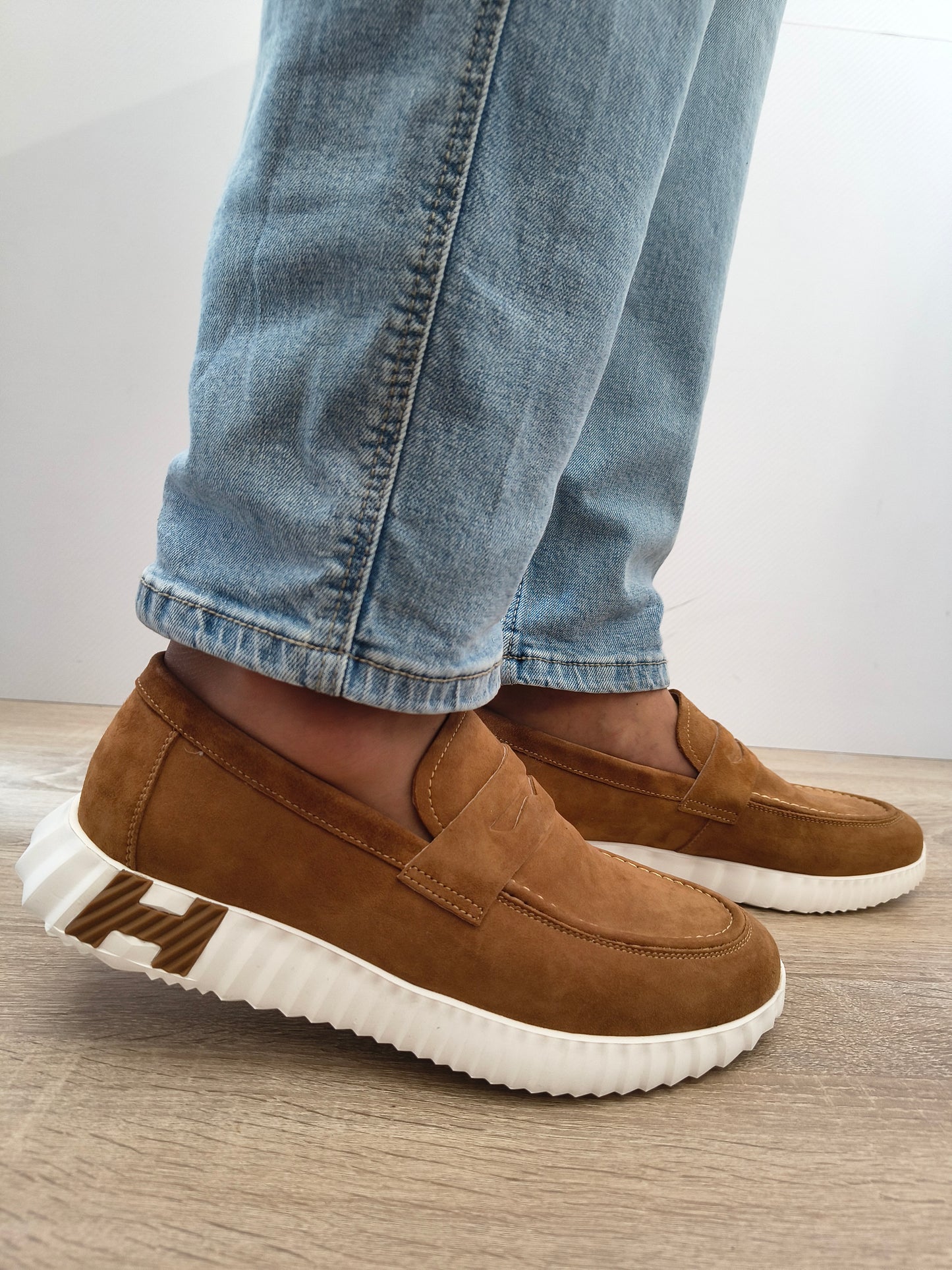 Pantofi Casual Bărbați Franco Gerardo 25860 Maro Velur - Piele Naturală Întoarsă