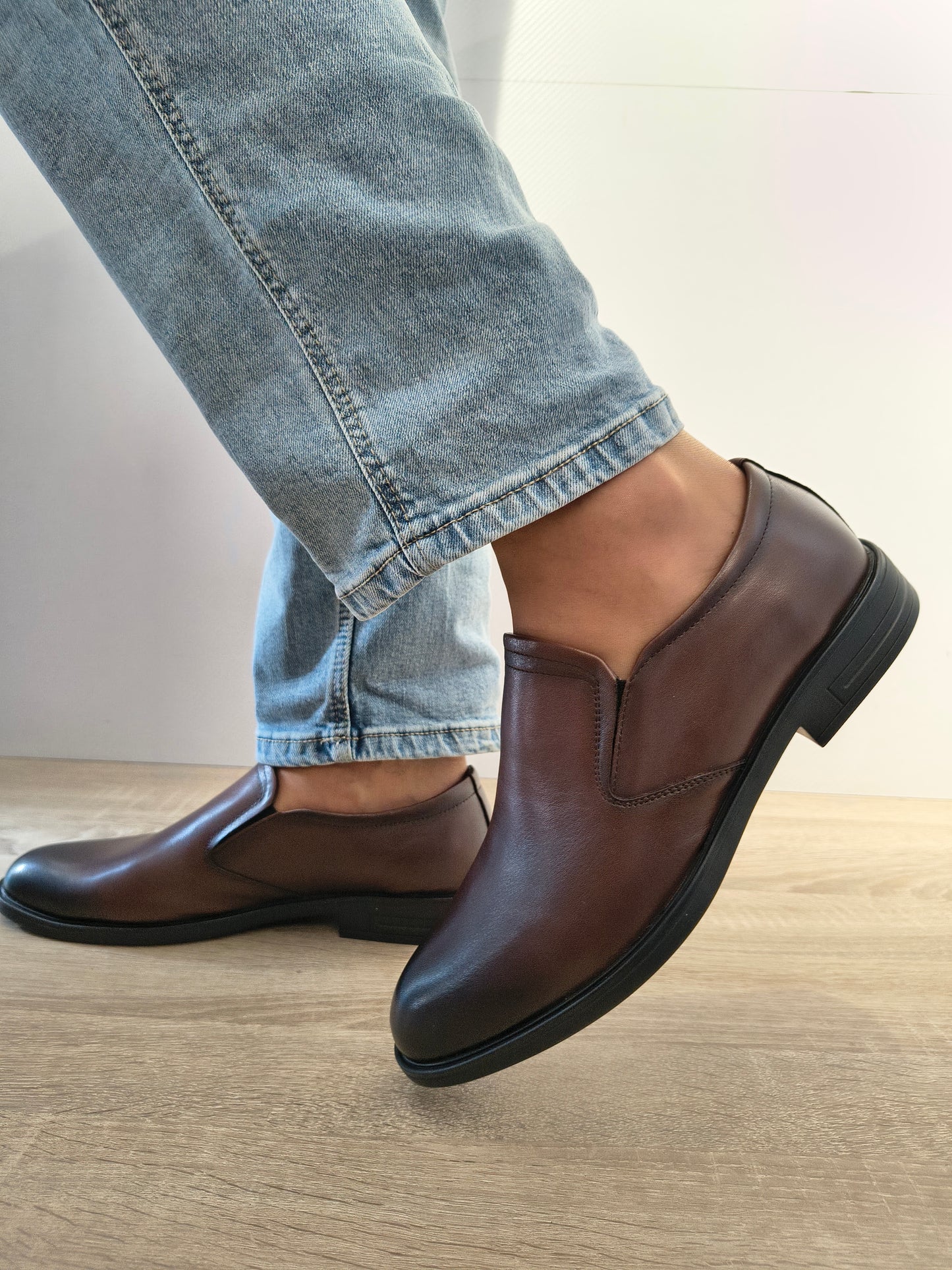 Pantofi Eleganti Bărbați Mels W27002 Maro - Piele Naturală