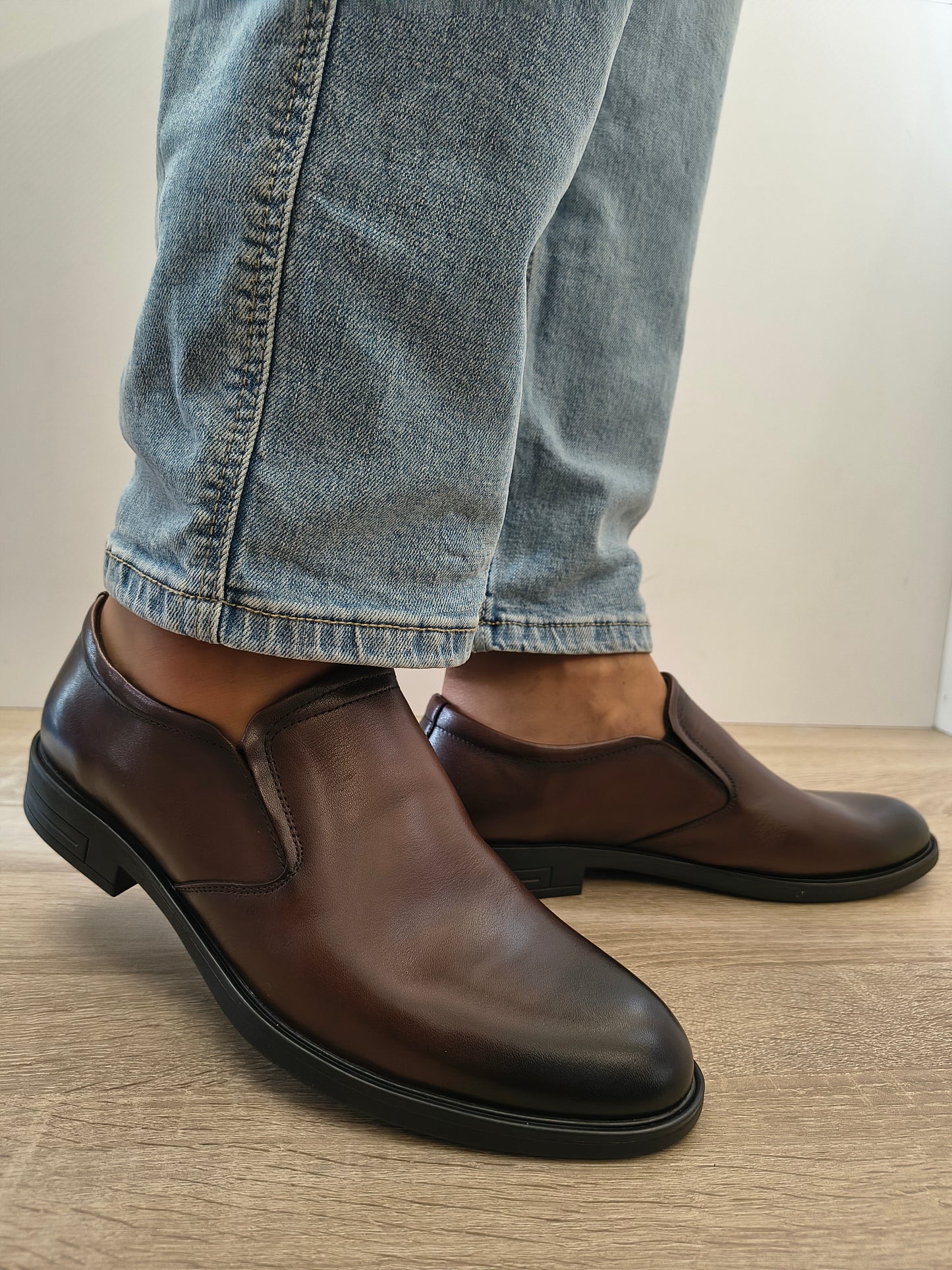Pantofi Eleganti Bărbați Mels W27002 Maro - Piele Naturală