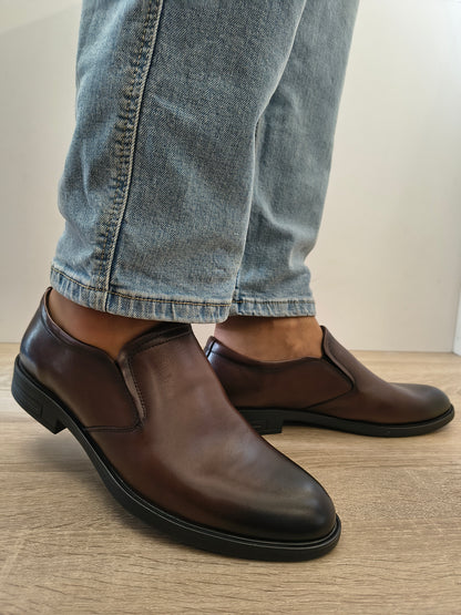 Pantofi Eleganti Bărbați Mels W27002 Maro - Piele Naturală