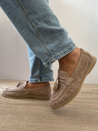 Pantofi Casual Bărbați Franco Gerardo 25891 Apricot Velur - Piele Naturală Întoarsă