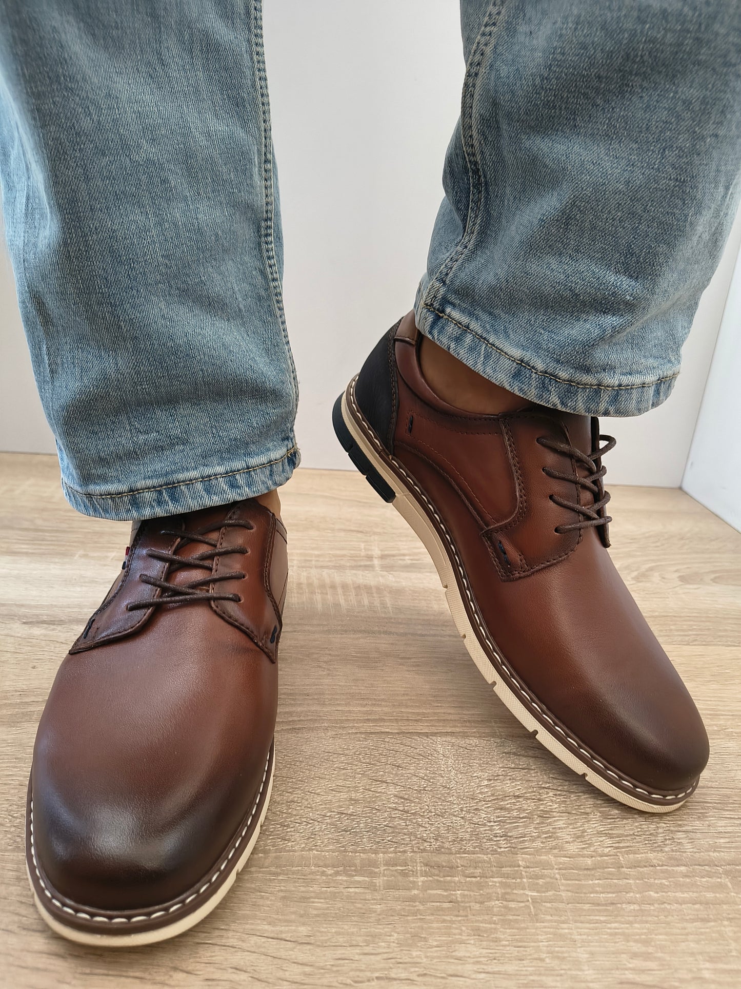 Pantofi Casual Bărbați Otter 80013D 02-N Maro - Piele Naturală
